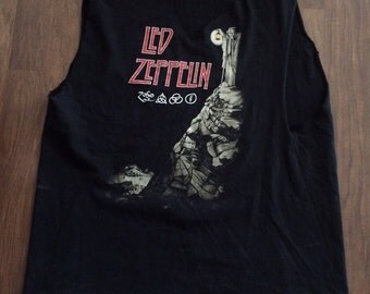 Vintage Led Zeppelin cut off sleeve tanktop