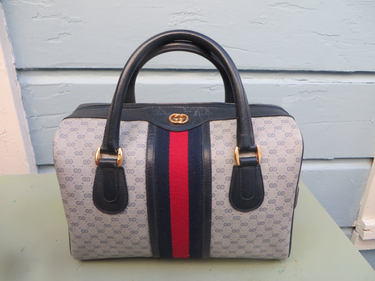 gucci speedy black leather