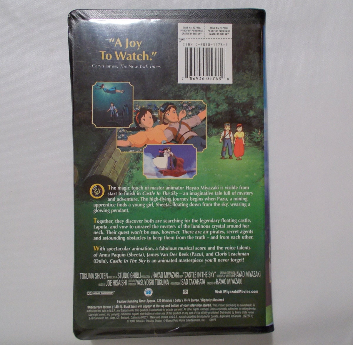 Castle in the Sky Anime Movie VHS Tape Video Hayao Miyazaki