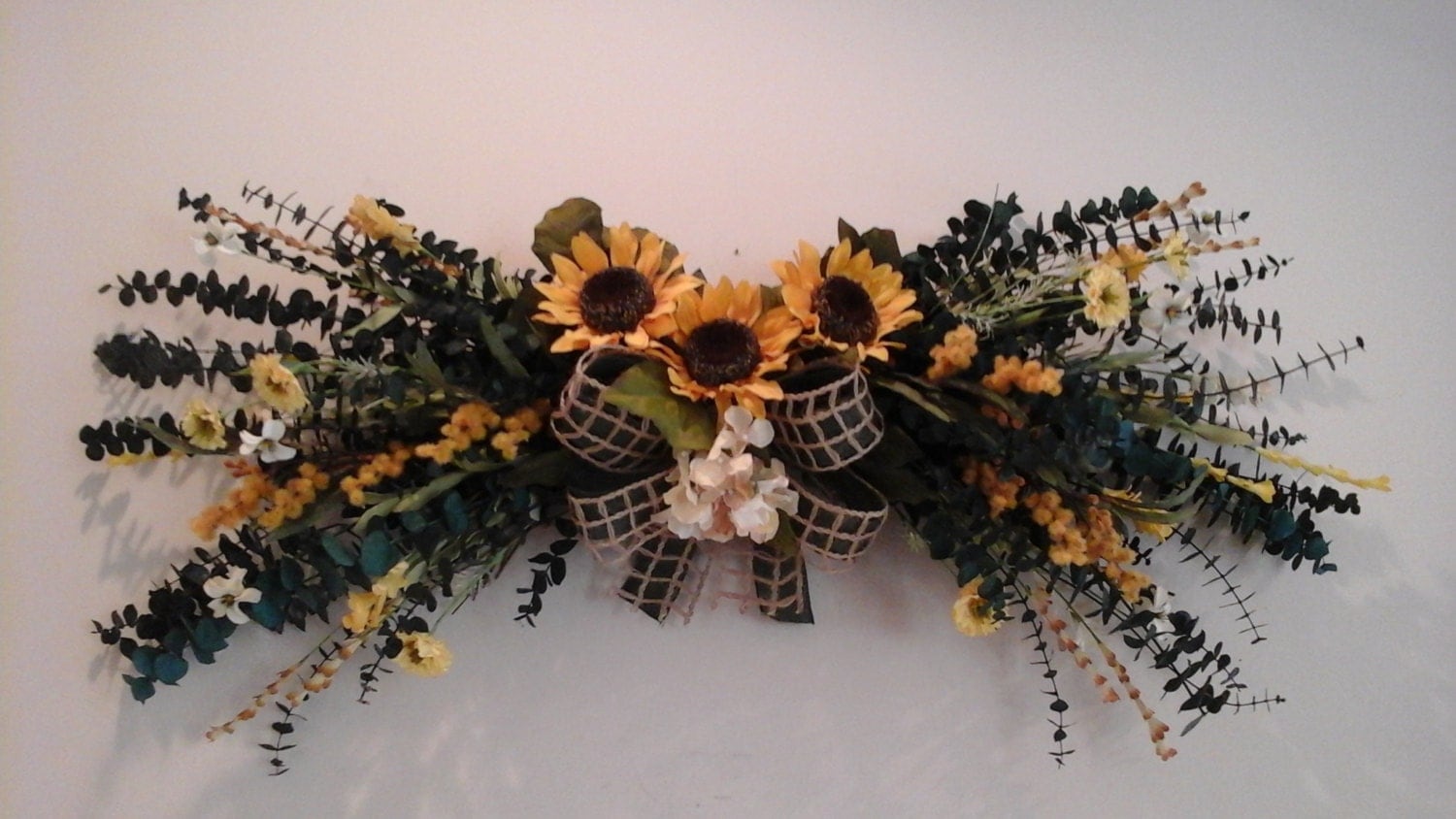 eucalyptus swag shipping included sunflower arrangement eucalyptus swag shipping included sunflower arrangement