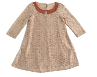 sALe 30% off intage Swing Mini Dress with Peter Pan Collar