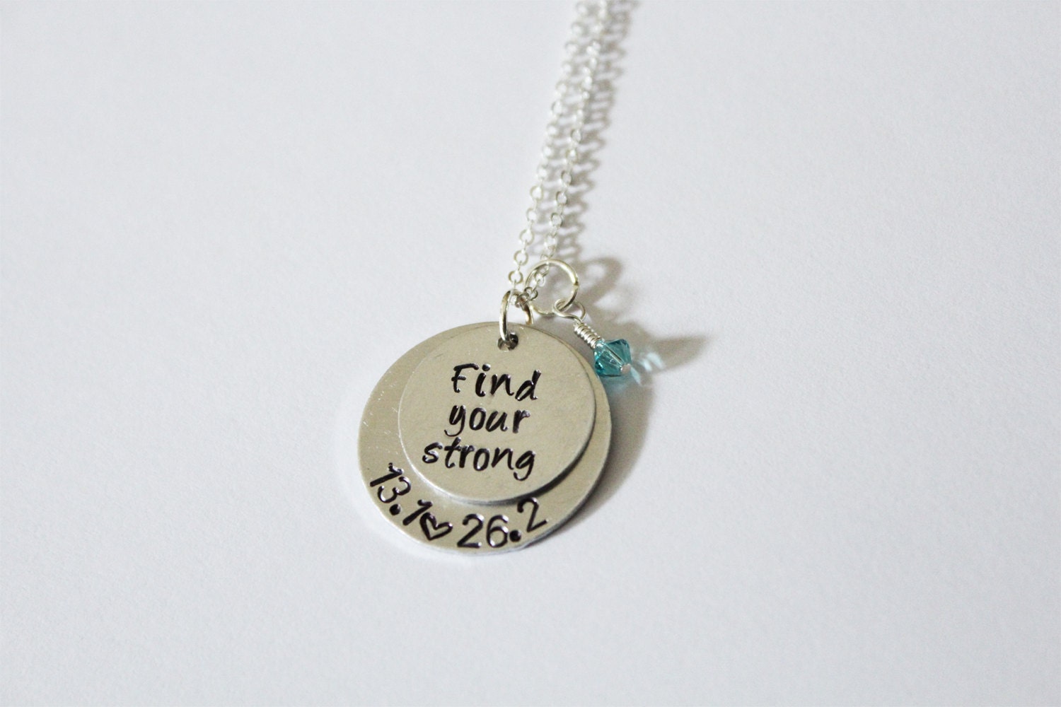 Find Your Strong Necklace Marathon Jewelry Custom-made