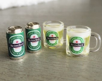 Odoria 1/12 Scale Miniature Beer Mugs - 2Pcs Dollhouse Kitchen Accessories & Decor - View #6