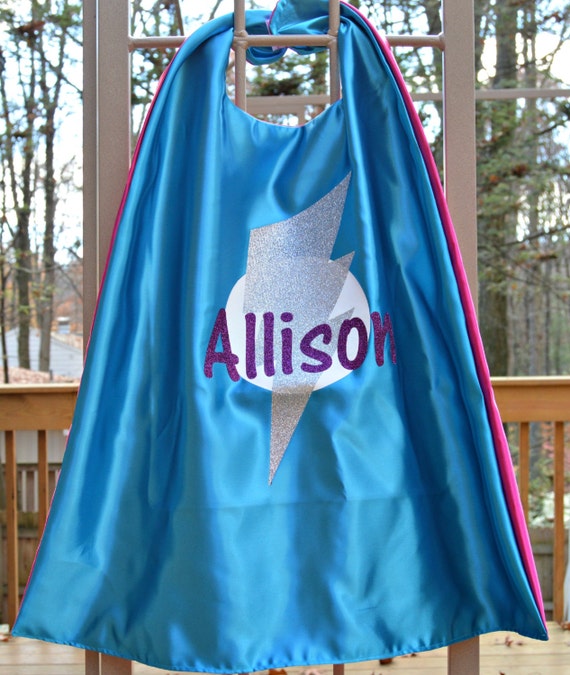 glitter custom superhero cape