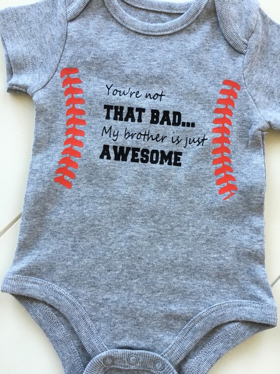 baseball onesie baseball little brother by PaytonsInspiration