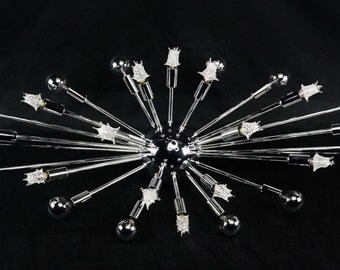 Sputnik Atomic Light Mid Century Modern Chandelier Starburst Lamp 50 60's Eames Era Fixture Wall Sconce