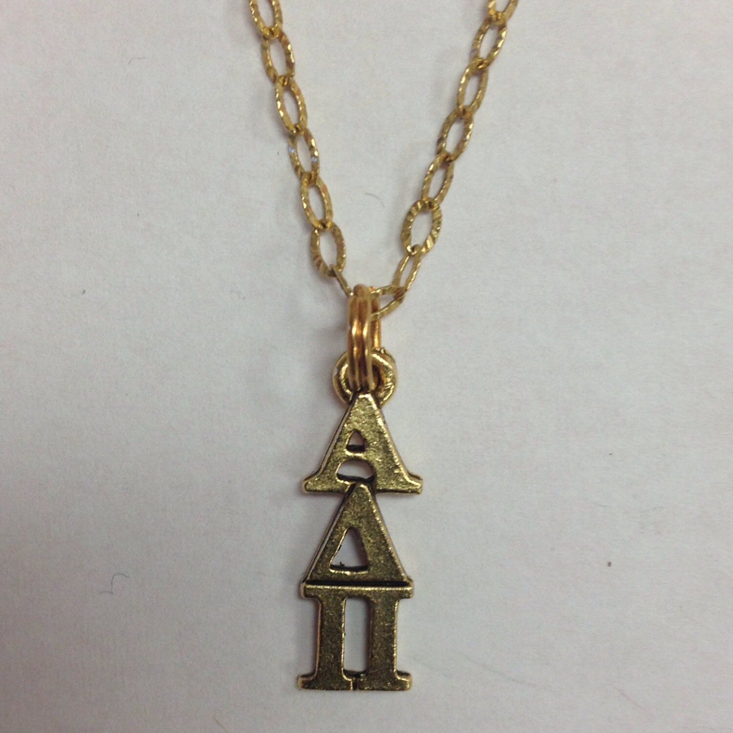 Alpha Delta Pi Greek Sorority Necklace in by AnnPedenJewelry