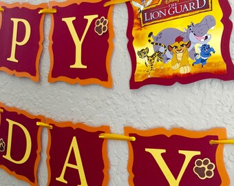 Lion Guard Birthday Banner, Lion Guard Birthday, Lion Guard Party Supplies, Lion Guard Invitations, Lion Guard Birthday Shirt, Lion King