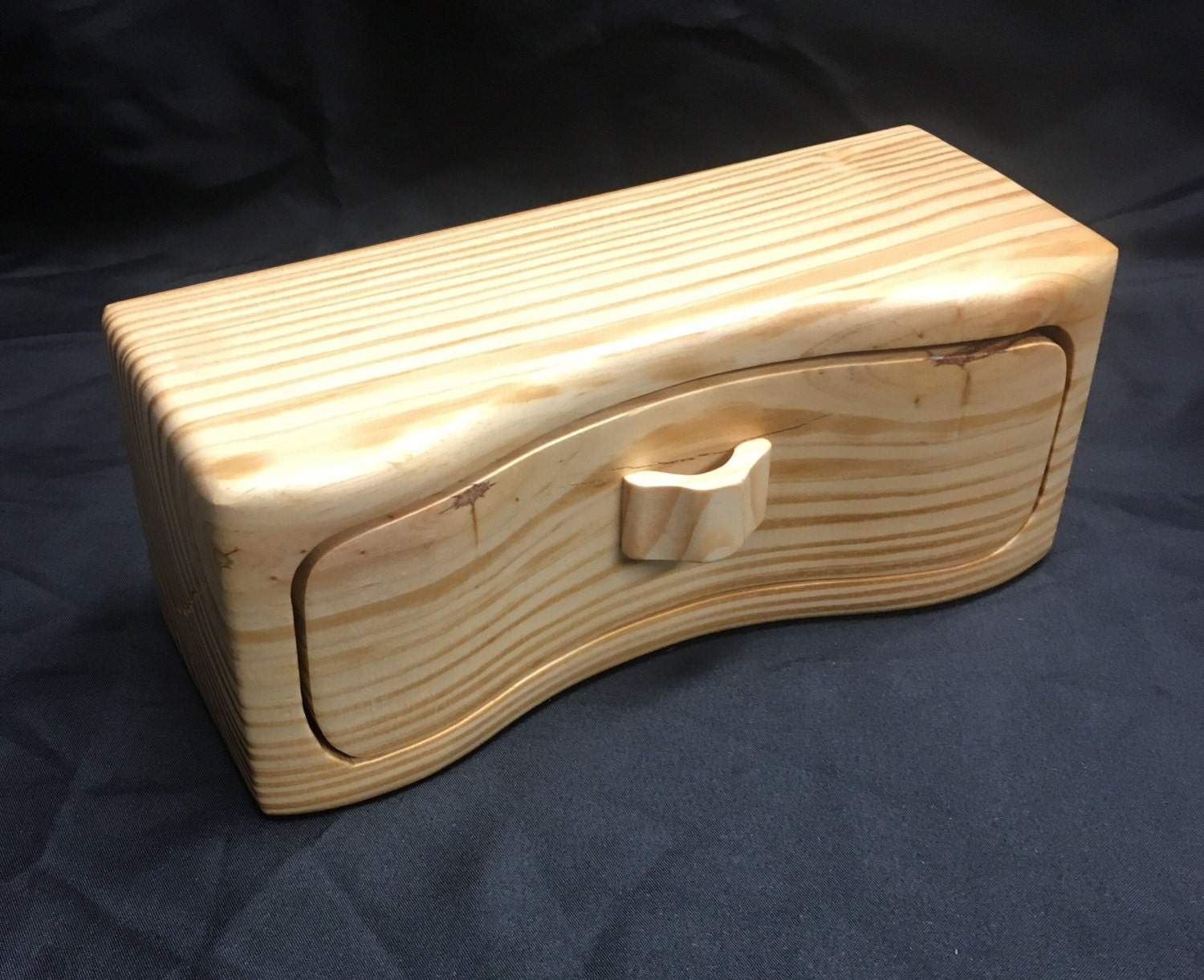 Handcrafted bandsaw jewelry box made from reclaimed wood