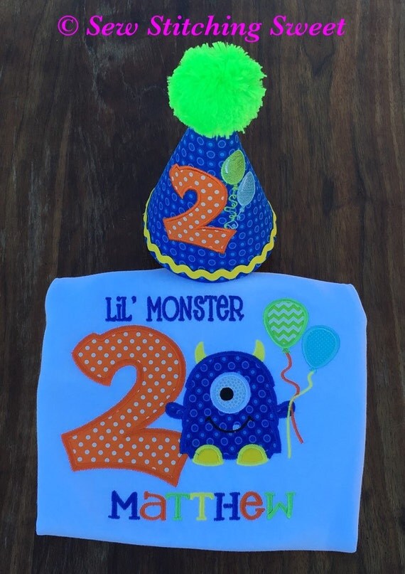 little monster birthday shirt