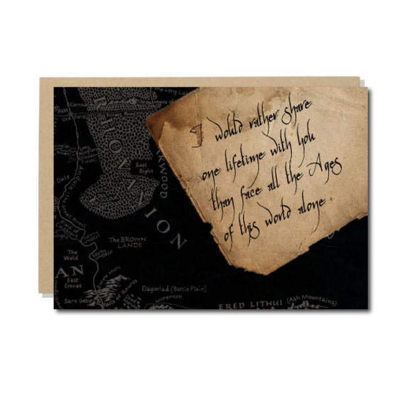 Lord of The Rings Valentine's Day Card