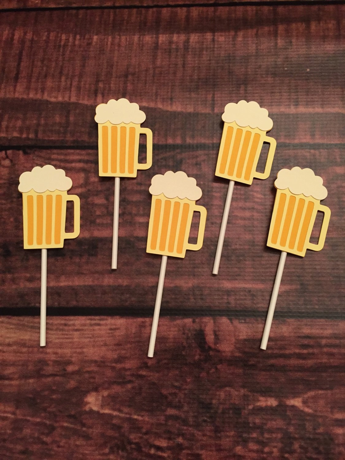 Beer Mug Cupcake Toppers by BellsNBerries on Etsy