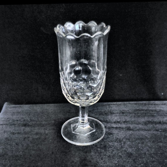 Bakewell & Pears Celery Vase Pressed Glass in the