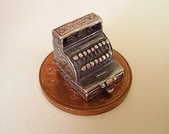 Sterling Silver Cash Register Till Opening Charm