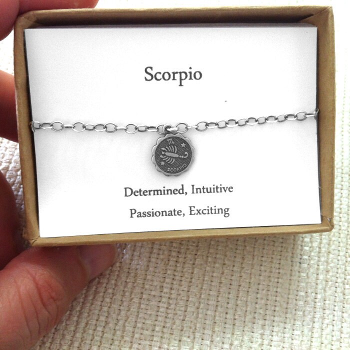 Scorpio Bracelet Zodiac Jewelry Horoscope Astrology Gift
