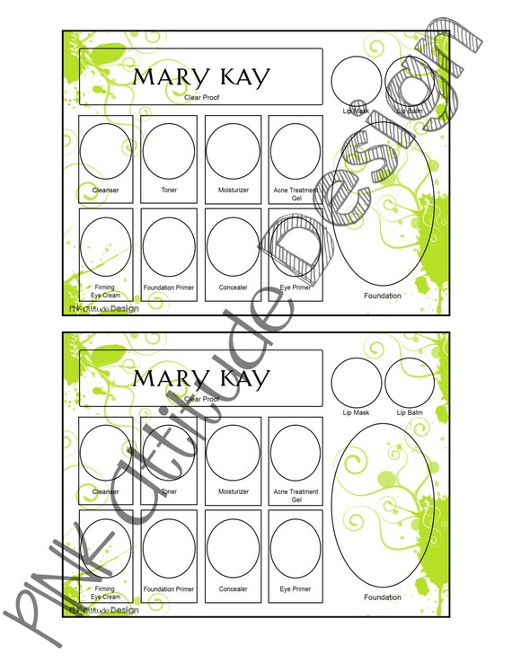 Items similar to Mary Kay tray insert clear proof on Etsy