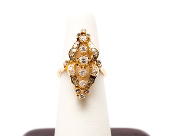 14kt Yellow Gold Estate Diamond Ring