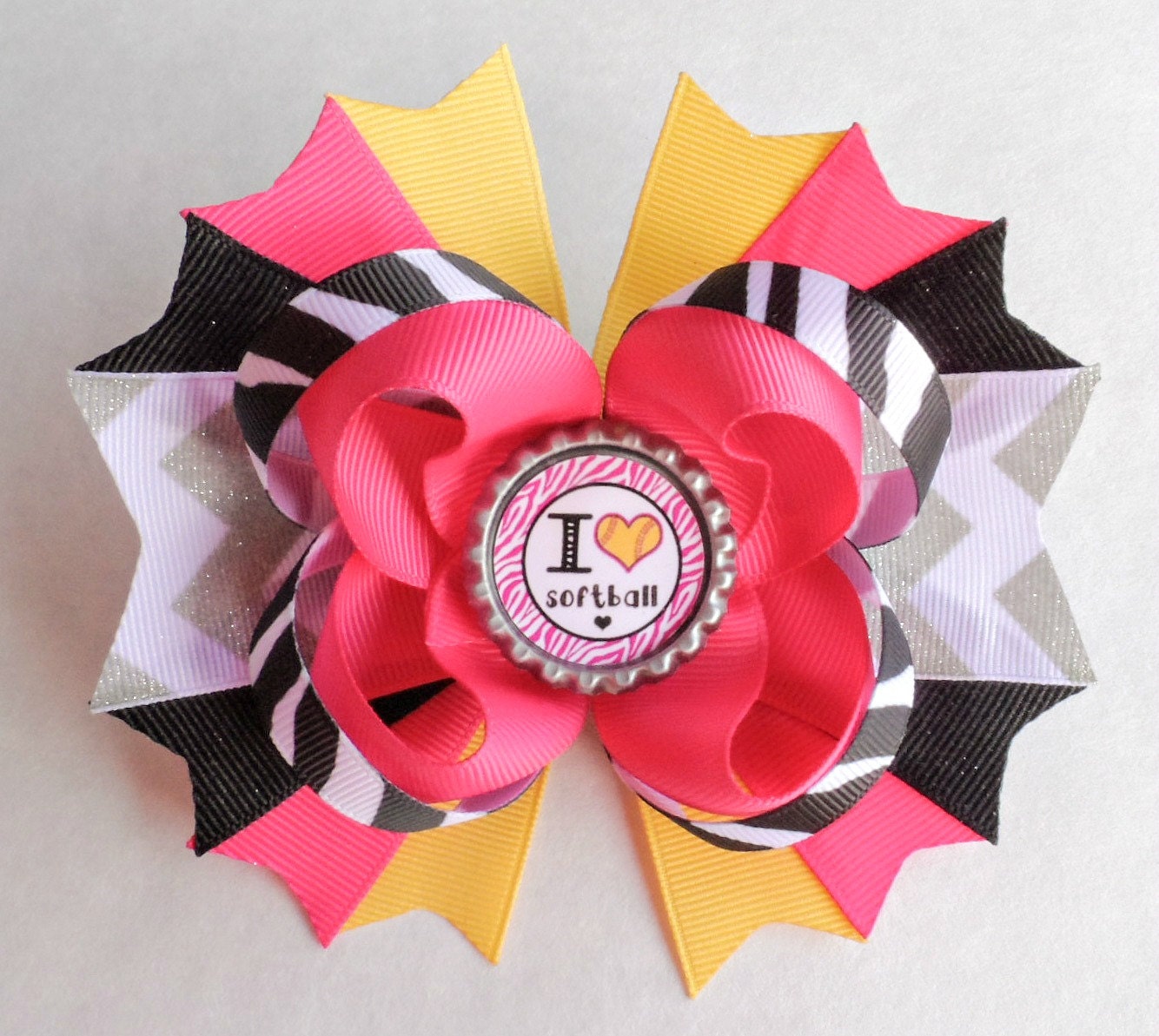 Softball Hair Bows Softball Bows Sports Hair by PrincessLand1