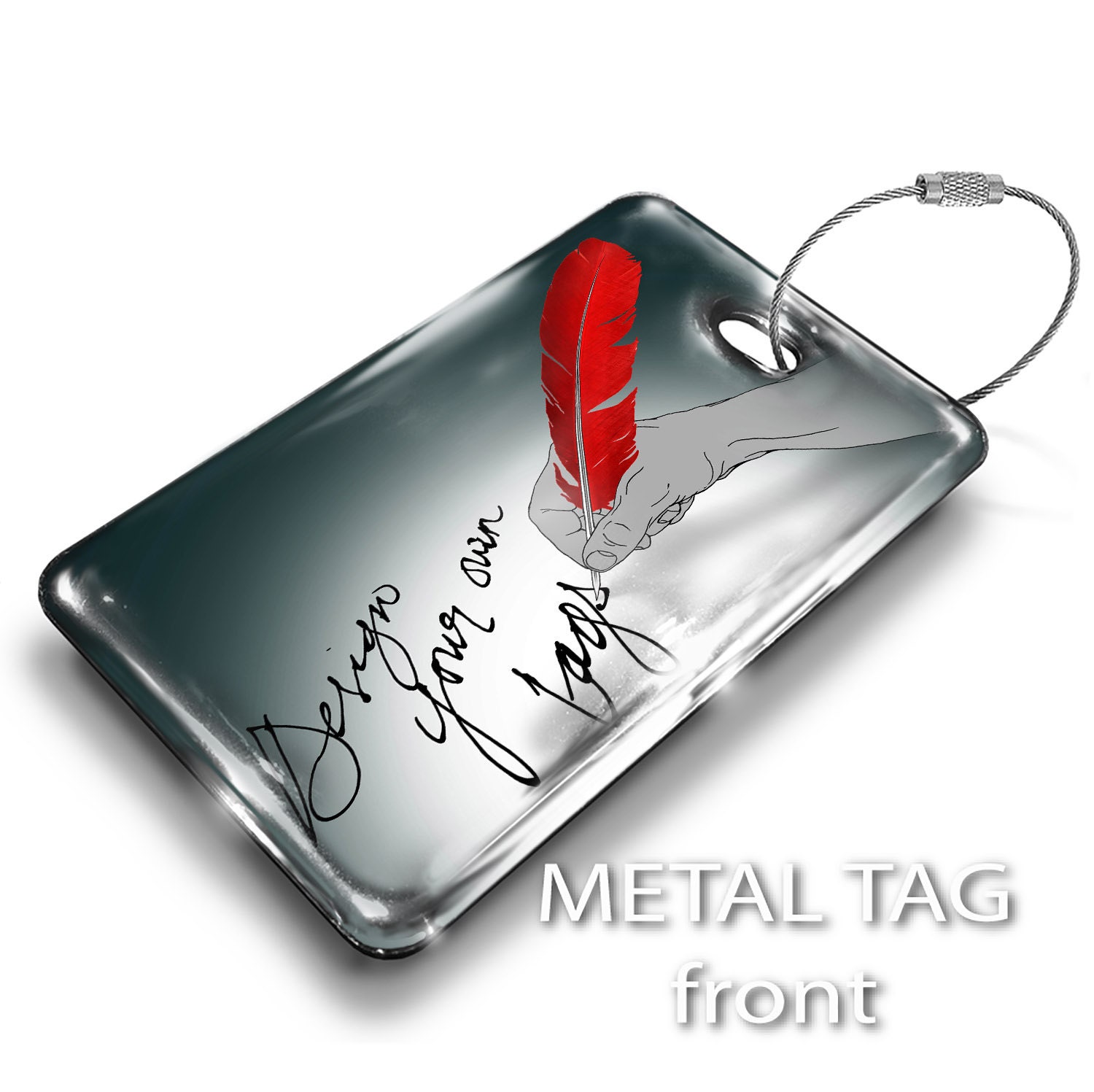 metal personalized luggage tags