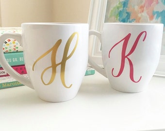 Personalized Coffee Mug - Monogram Mug - Custom Coffee Mug - Bridesmaid Gift - Personalized Mug - Teacher Gift - - Bridal Mug