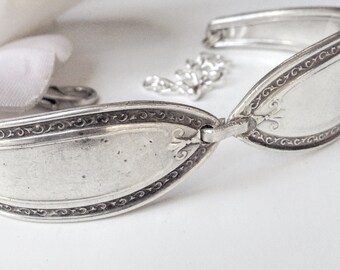 For Her, Silver Spoon Bracelet, Spoon Jewelry, Vintage Spoon Jewelry, Silver Spoon Jewelry, Antique Spoon Jewelry, Silverware Bracelet