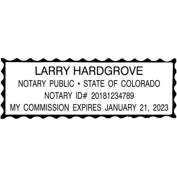 Colorado Custom Notary Stamp CONOTARY by CustomDesignsByJill