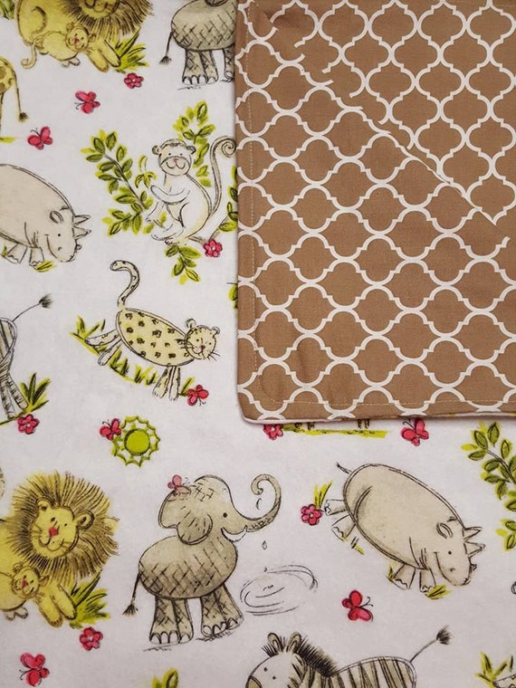 Receiving blanket Animals baby blankets baby by sewtasticthings