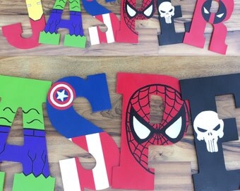Superhero Letters 10.5"