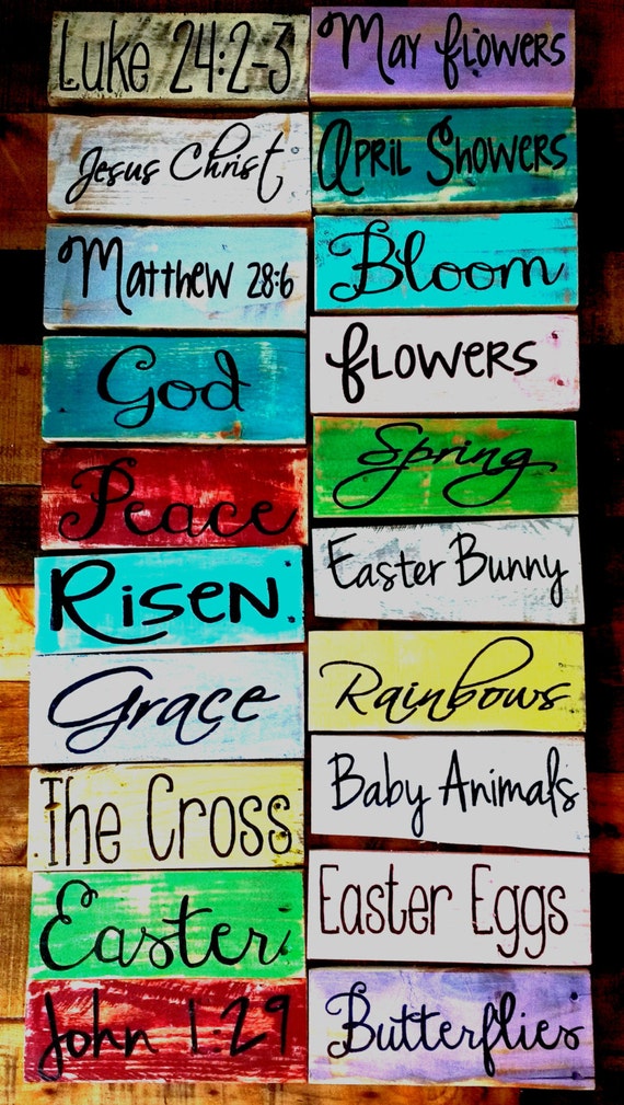 Rustic Easter signs Easter pallet board signs spring home