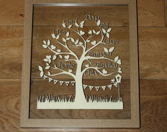 Items similar to Family Tree Cut Out on Etsy