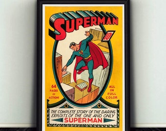 11x17 Superman #1 Comic Book Cover Poster Print