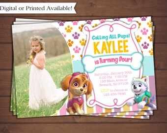 Paw Patrol Invitation