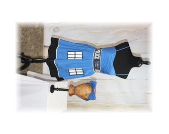 Tardis Dress / Dr Who Dress / Cosplay / Costume / Sundress-Medium-Large (D21)