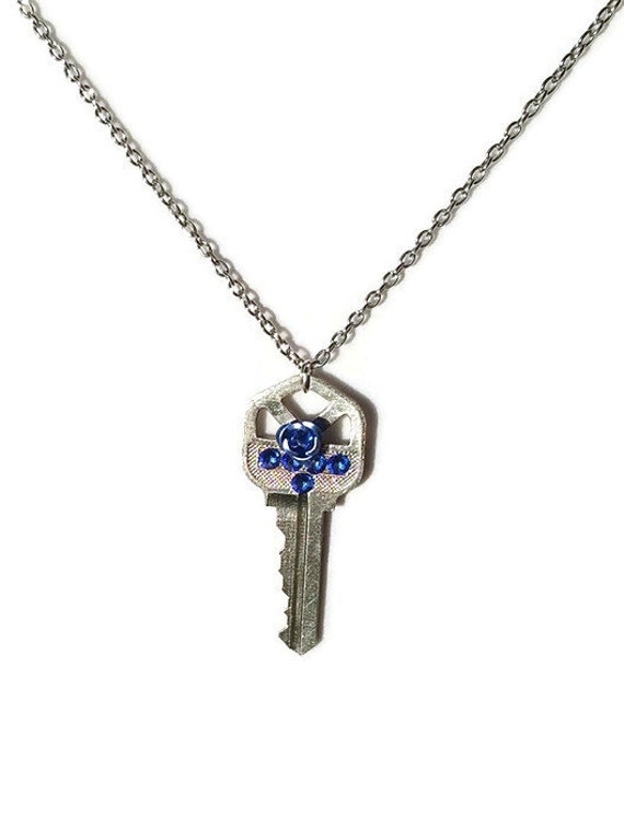 House Key Necklace/ Key Pendant/ Recycle Key by EttaRoseBoutique