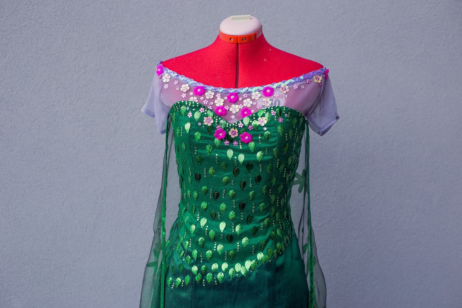Elsa Frozen Fever green costume Disney