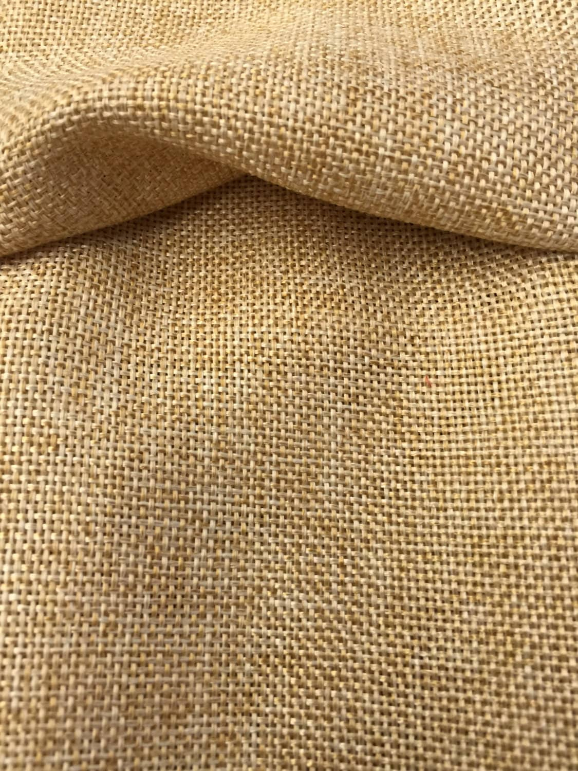 Faux Natural Burlap Fabric Sold By The Yard