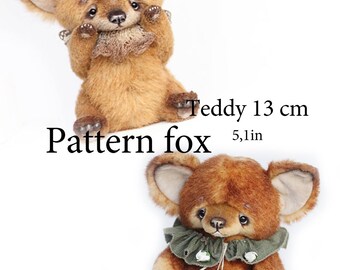 Pattern fox Teddy 13 cm