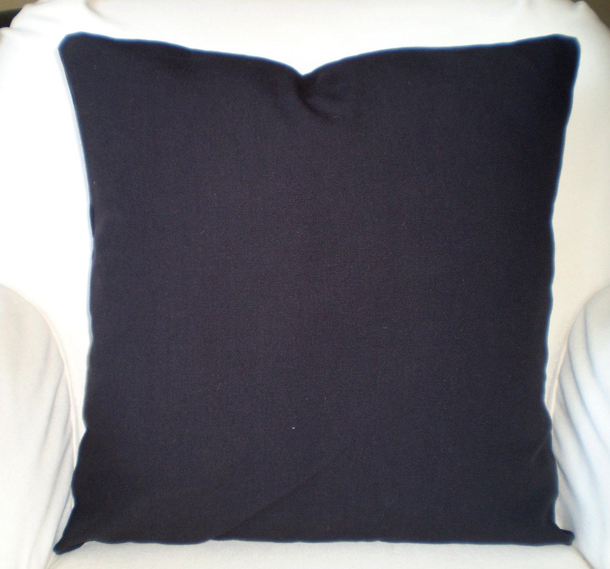 Solid Black Pillow Covers Decorative Throw by PillowCushionCovers