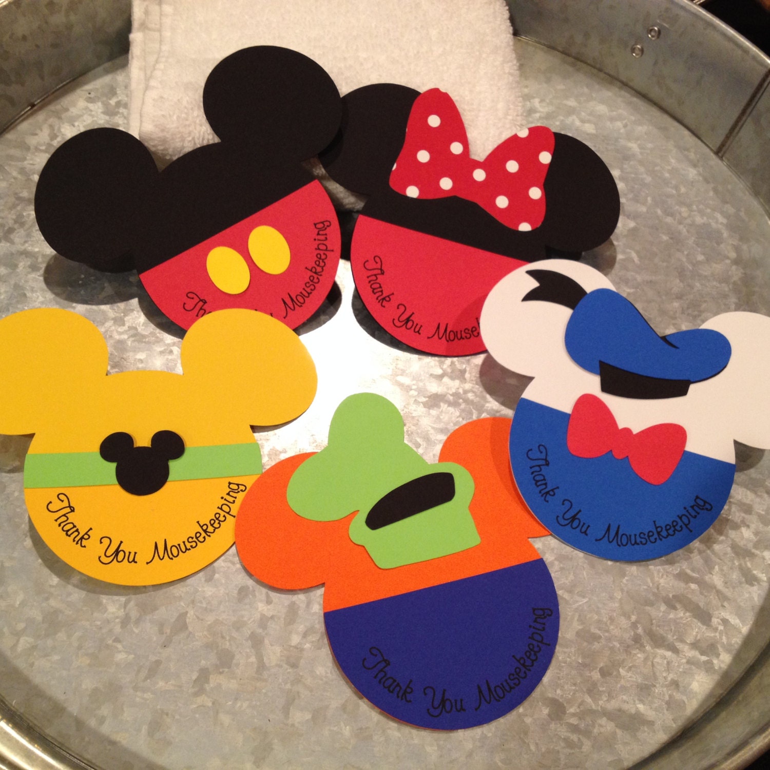 Set of 5 Mousekeeping Envelopes Fab Five