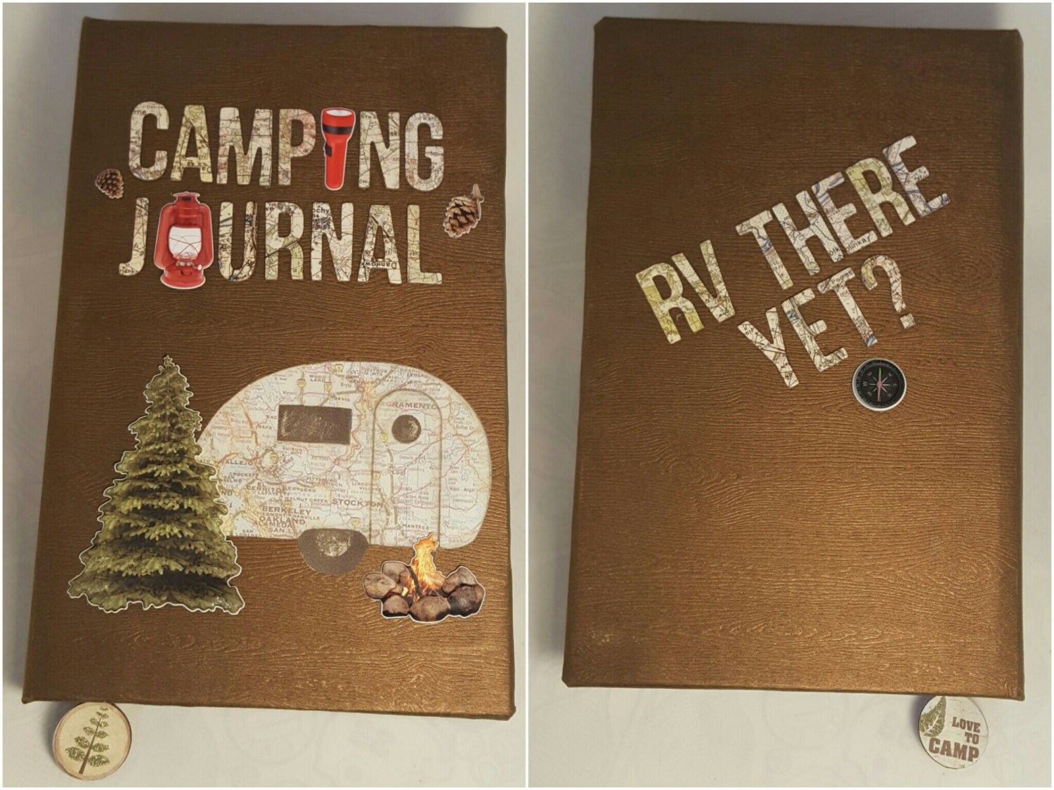 Camping Journal/ RV Journal or scrapbook 7 great gift