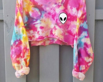 Candy Cotton Pastel Goth Sweater, blogger tumblr shirt, grunge alien