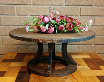 Wedding Cake Stand, Reclaimed wood, Round Cake Stand, Rustic Cake Stand, Country Wedding decor