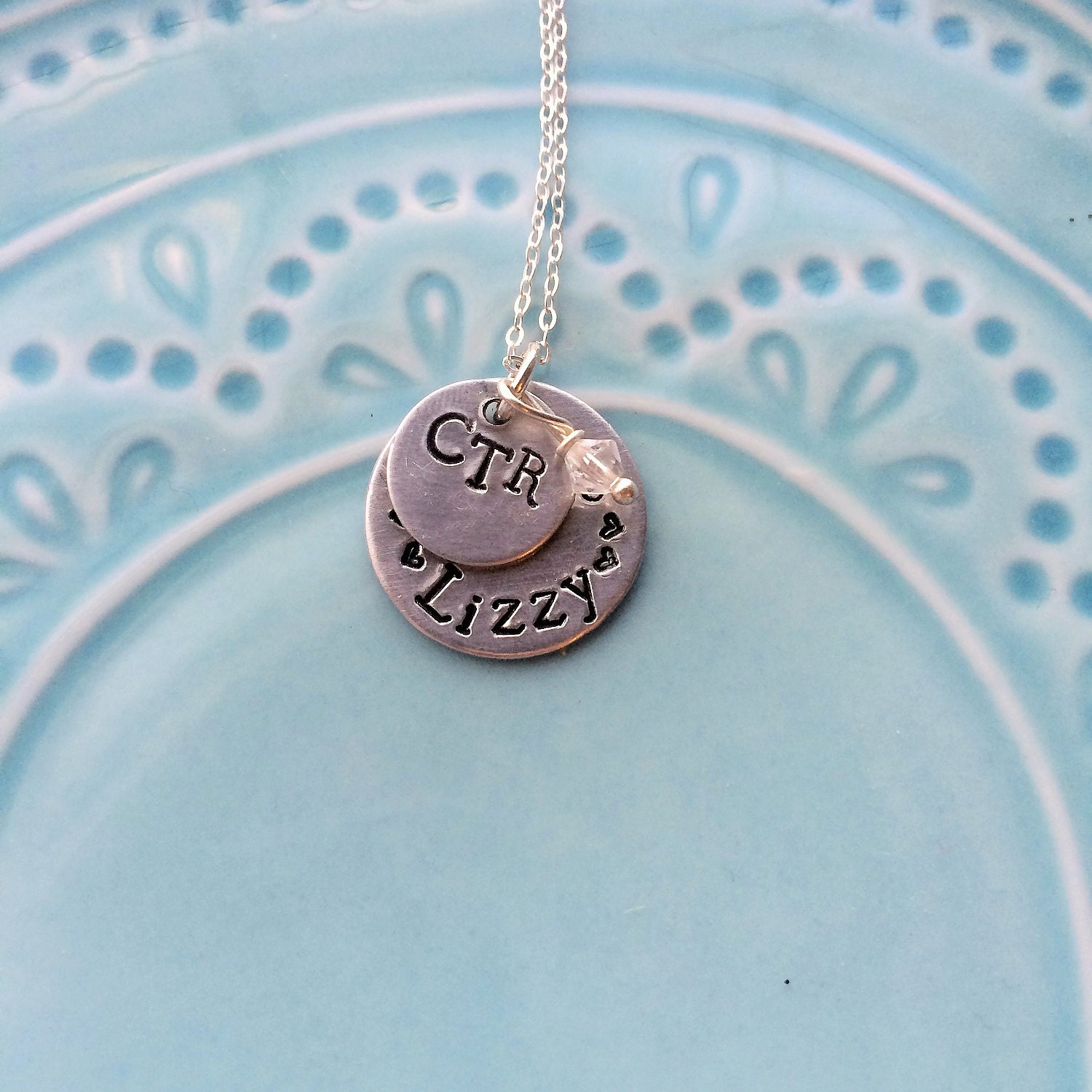 CTR Baptism Gift Girl's CTR LDS Mormon Necklace Choose