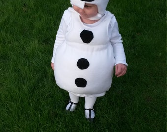 Disneys Olaf Snowman costume. Unisex for Children, Toddlers and Babies. Perfect for Christmas, Fancy Dress, Frozen Parties and Halloween