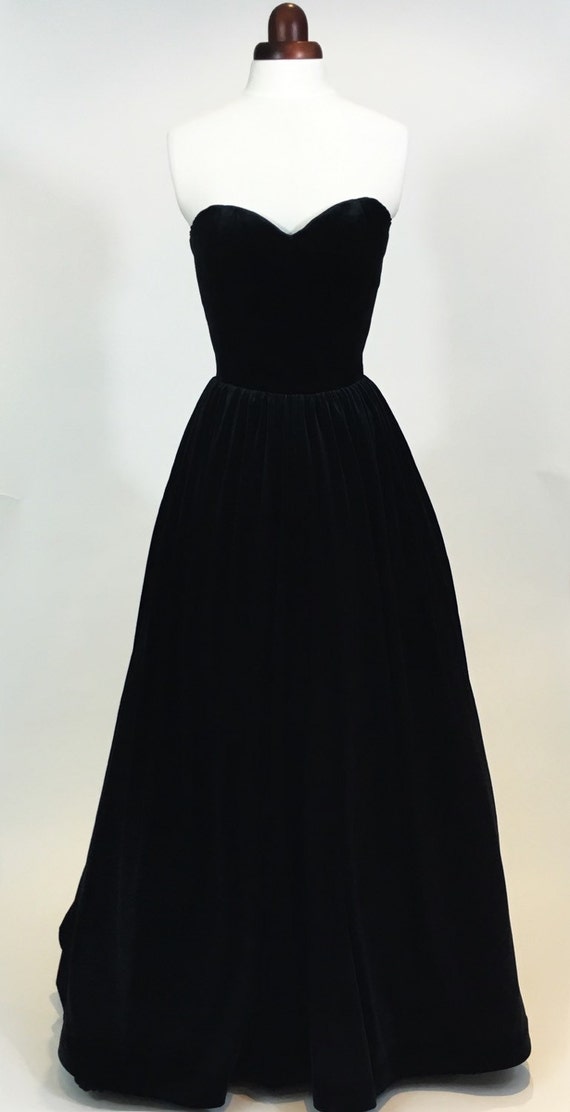 black full skirt ball gown
