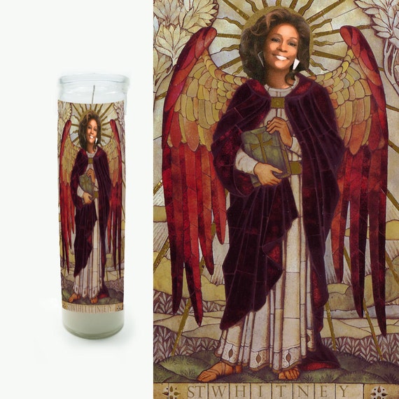 Items similar to Whitney Houston Prayer Candle Saint Candle Great