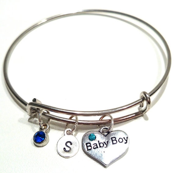 Baby Boy Bangle Bracelet Adjustable Expandable Bangle