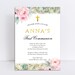 Shabby Chic Invitation, Vintage Invitation, First Communion Invitation, First Birthday, Printable Invitation, Girls Birthday Invitation