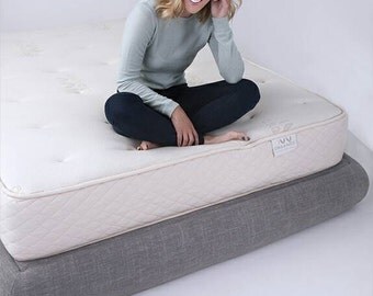 LUNA – platform bed frame for Queen/King/Full/Twin beds. Innovative, super cushioned, in an exclusive crescent shape.