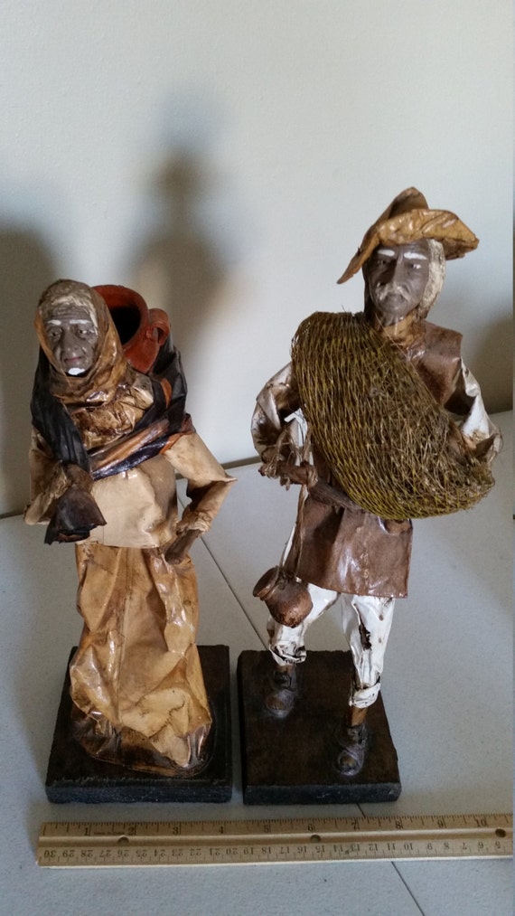 mexican folk art paper mache figures